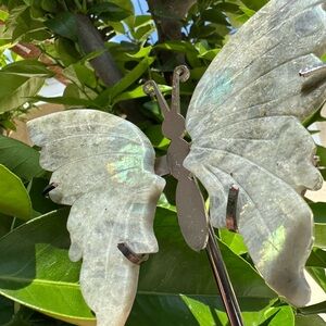NWT - Labradorite Butterfly Crystal with Stand